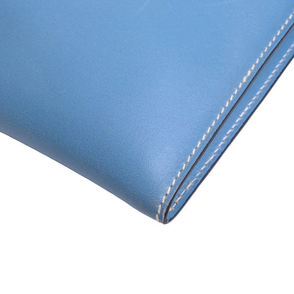 ポシェットリオ　ボックスカーフ　ブルージーン　SS　□B刻印