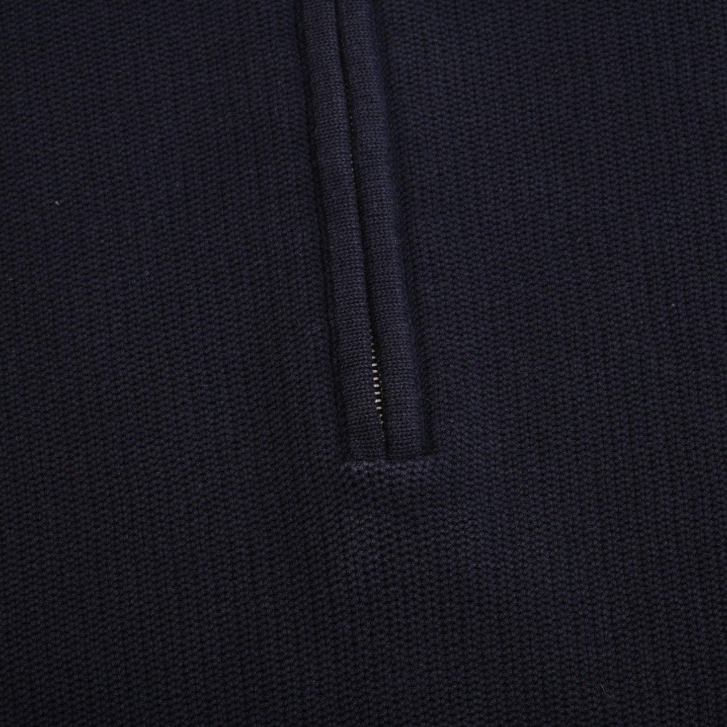 Half zip cut and sew cotton navy M