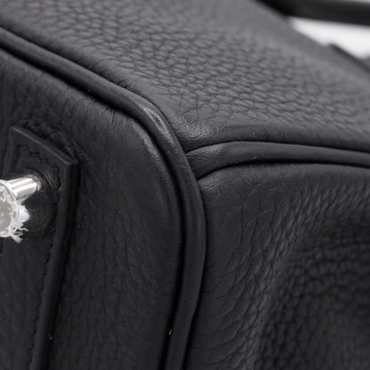 Birkin 25 Touch Alligator Togo Black SS UStamp