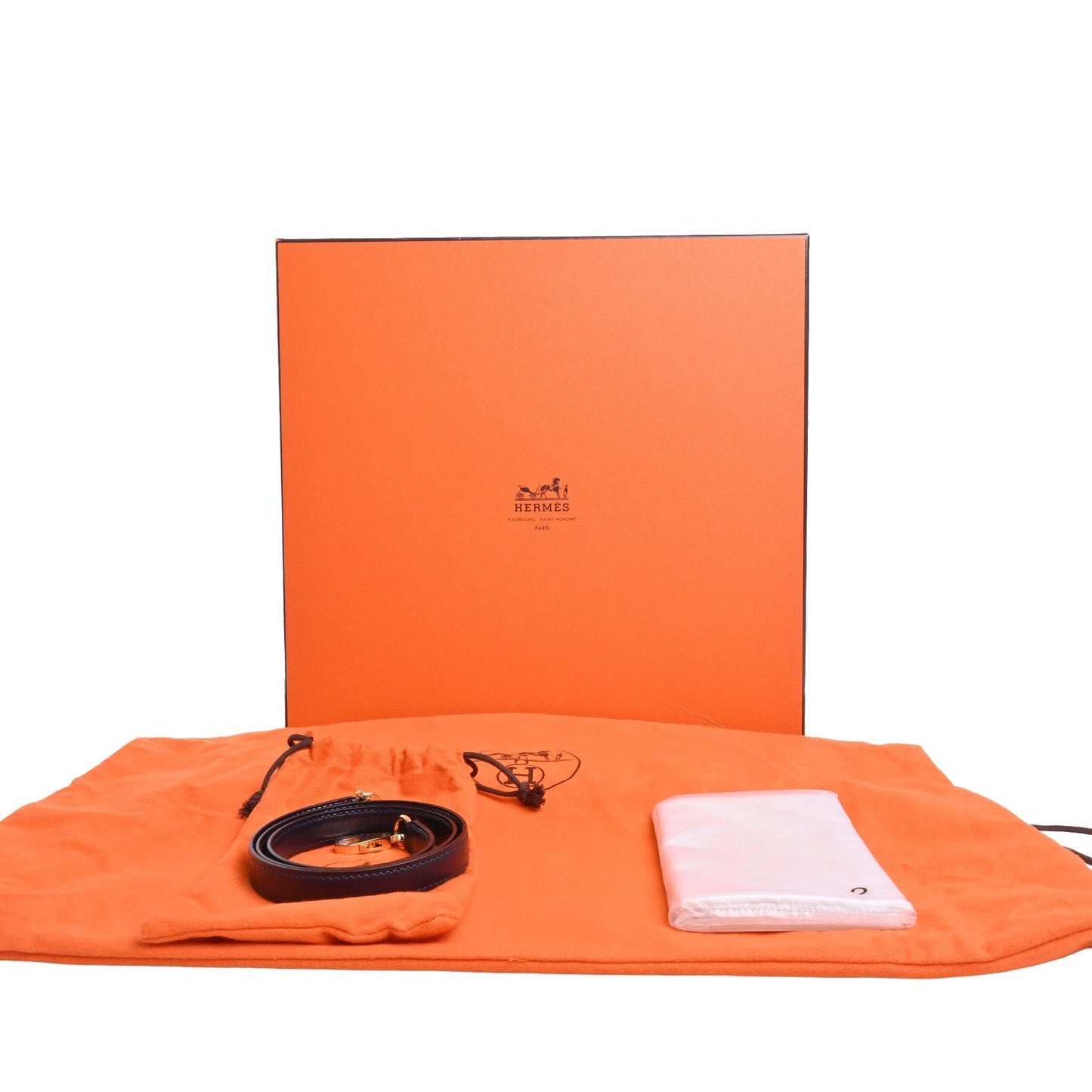 Kelly 32 Crinolan Box Calf Blue Indigo GP □J Engraved