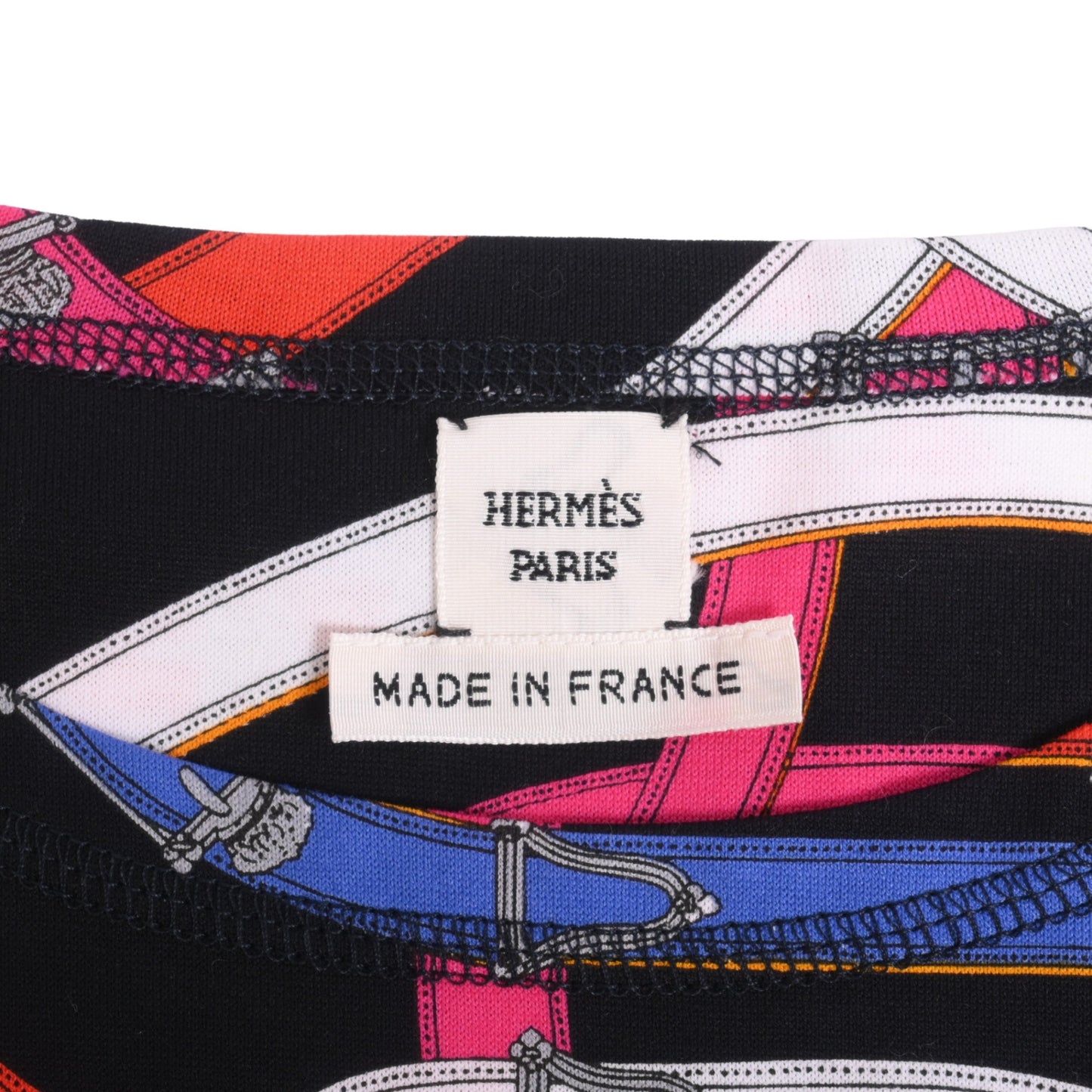 Tシャツ　コットン　マルチカラー　ブラック　38