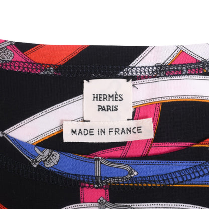 Tシャツ　コットン　マルチカラー　ブラック　38