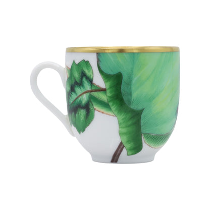 パシフェリア　コーヒーカップ＆ソーサー　ペア　グリーン