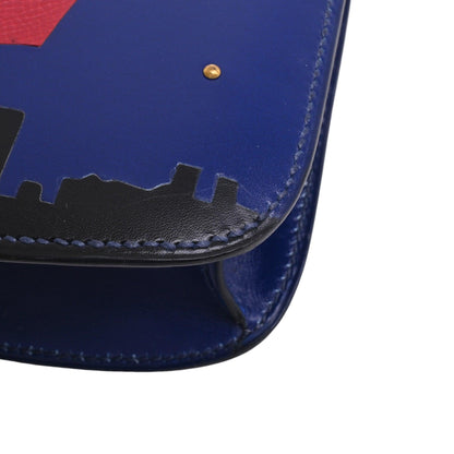 サックアマリース　フランス国旗　ボックスカーフ　ブルー　〇S刻印