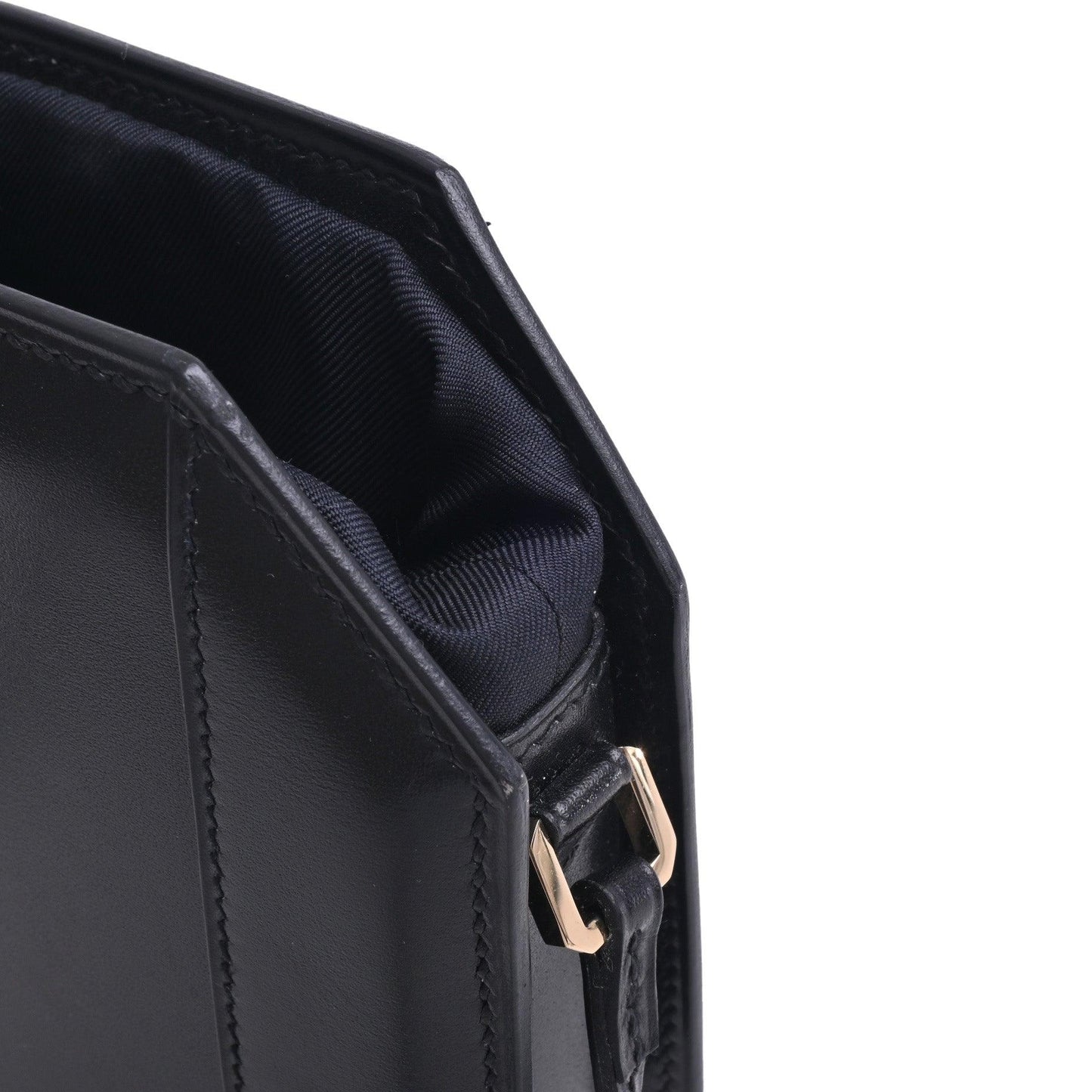 POUDRIER　ボックスカーフ　ブラック　GP　□R刻印