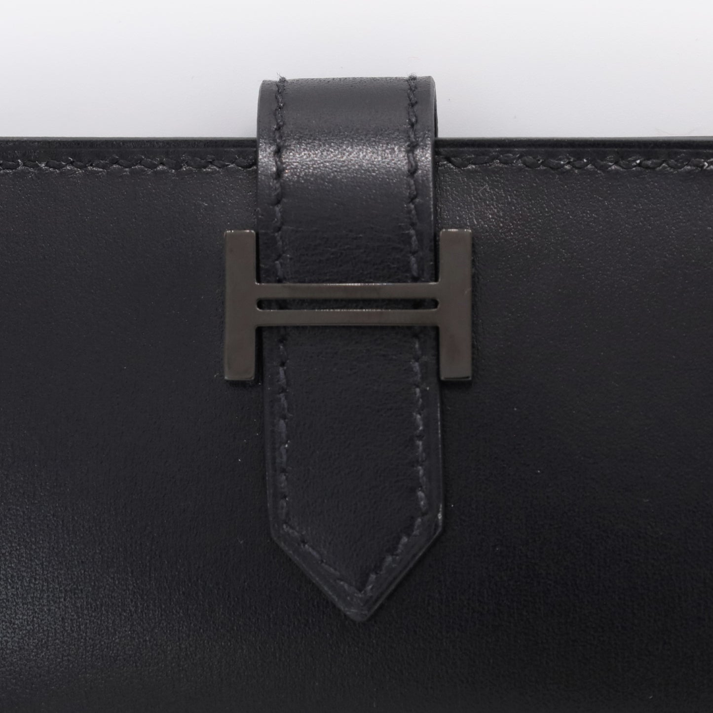 ベアン　カードケース　ボックスカーフ　ソーブラック　B刻印