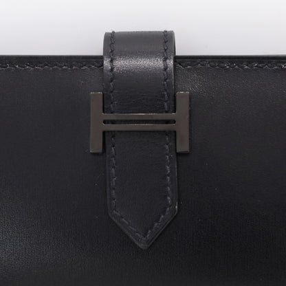 ベアン　カードケース　ボックスカーフ　ソーブラック　B刻印