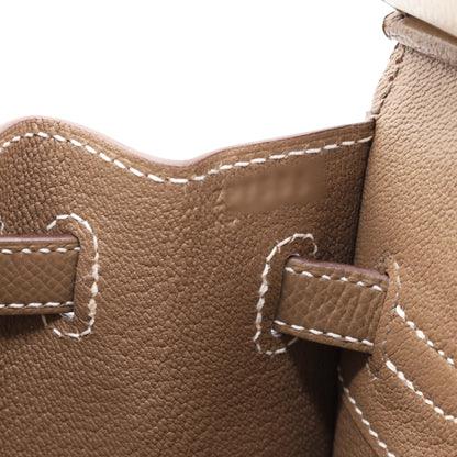 バーキン25　パーソナルオーダー　セリエ　ヴォーエプソン　クレ　エトゥープ　マットGP　Z刻印