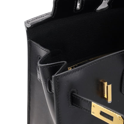 バーキン25　セリエ　ボックスカーフ　ブラック　GP　W刻印