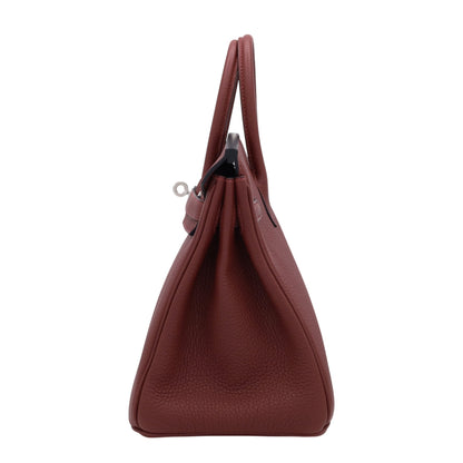 Birkin 25 Togo Rouge Ash SS K stamp