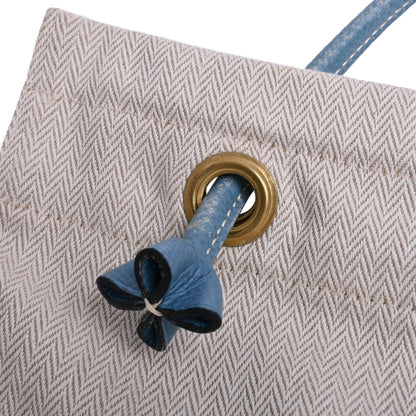 アリーヌGM　トワルシェブロン　アイボリー　ブルージーン