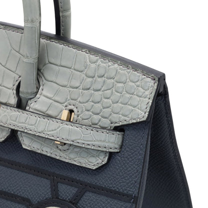 バーキン20　セリエ　フォーブル　ミッドナイト　アリゲーター　ヴォースイフト　ヴォーエプソン　グリミスティ　グリシマン　ブラック　オレンジ　シャンパンゴールド金具　K刻印