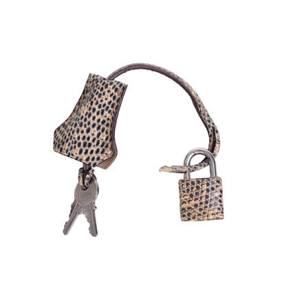 バーキン25　リザードナチュラ　デザート　SS　□N刻印