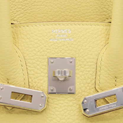 Birkin 25 Togo Jaune Poussin SS K stamp