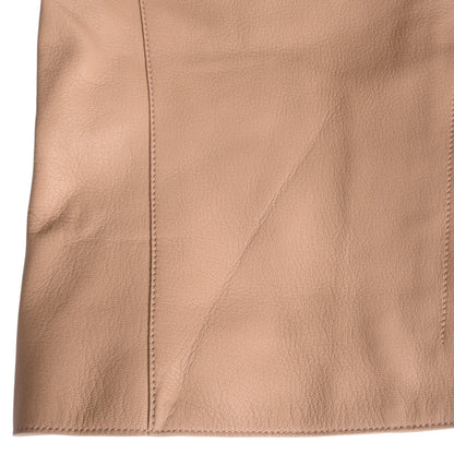 ライダースジャケット　ゴート　ベージュ　36