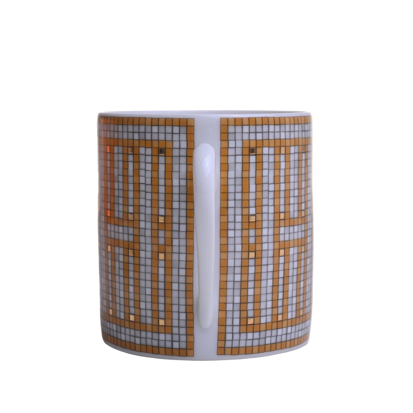 モザイク24　ヴァンキャトル　コーヒーカップ＆ソーサ―　ペア　ゴールド