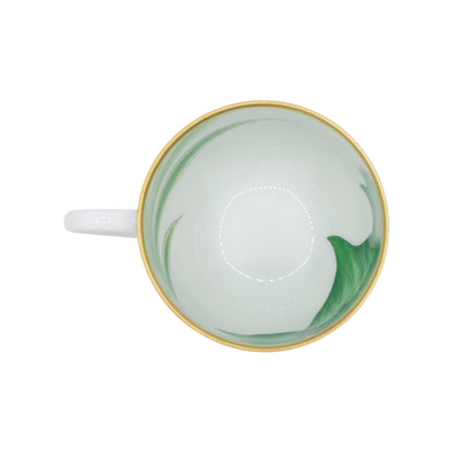 パシフェリア　コーヒーカップ＆ソーサー　ペア　グリーン