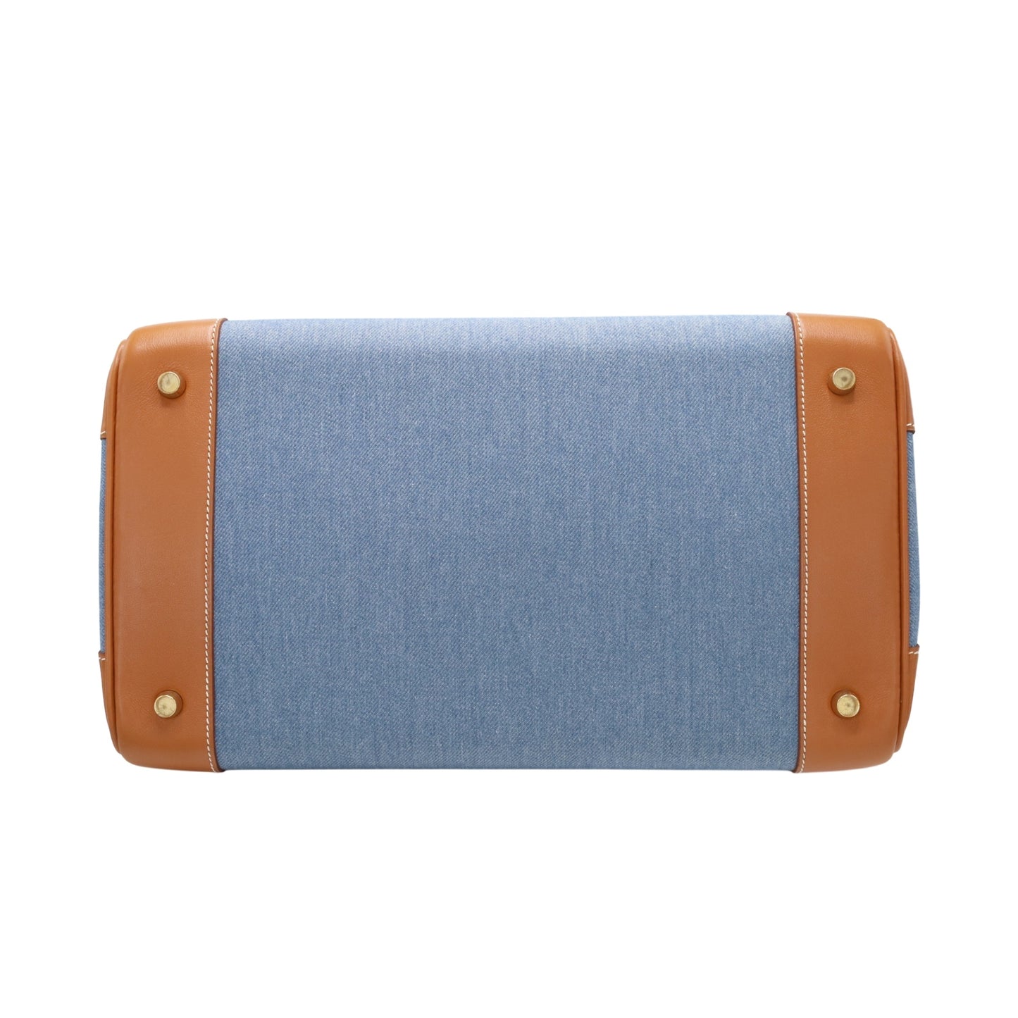 Birkin 35 Gulliver Toile Jean Gold Blue Indigo GP □BStamp
