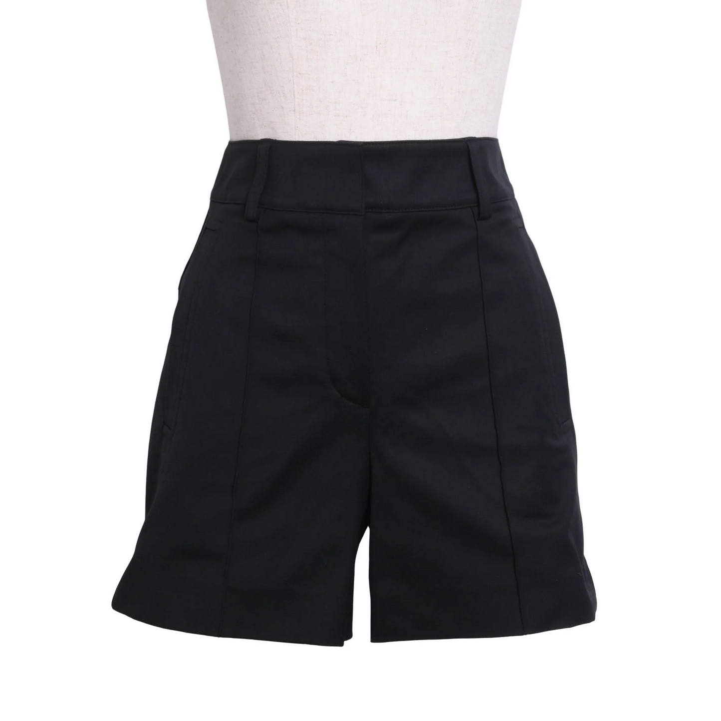 ショートパンツ　コットン　ブラック　34