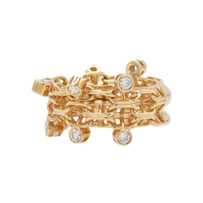 Chaine d'Ancre Calypso Diamond Ring YG 51