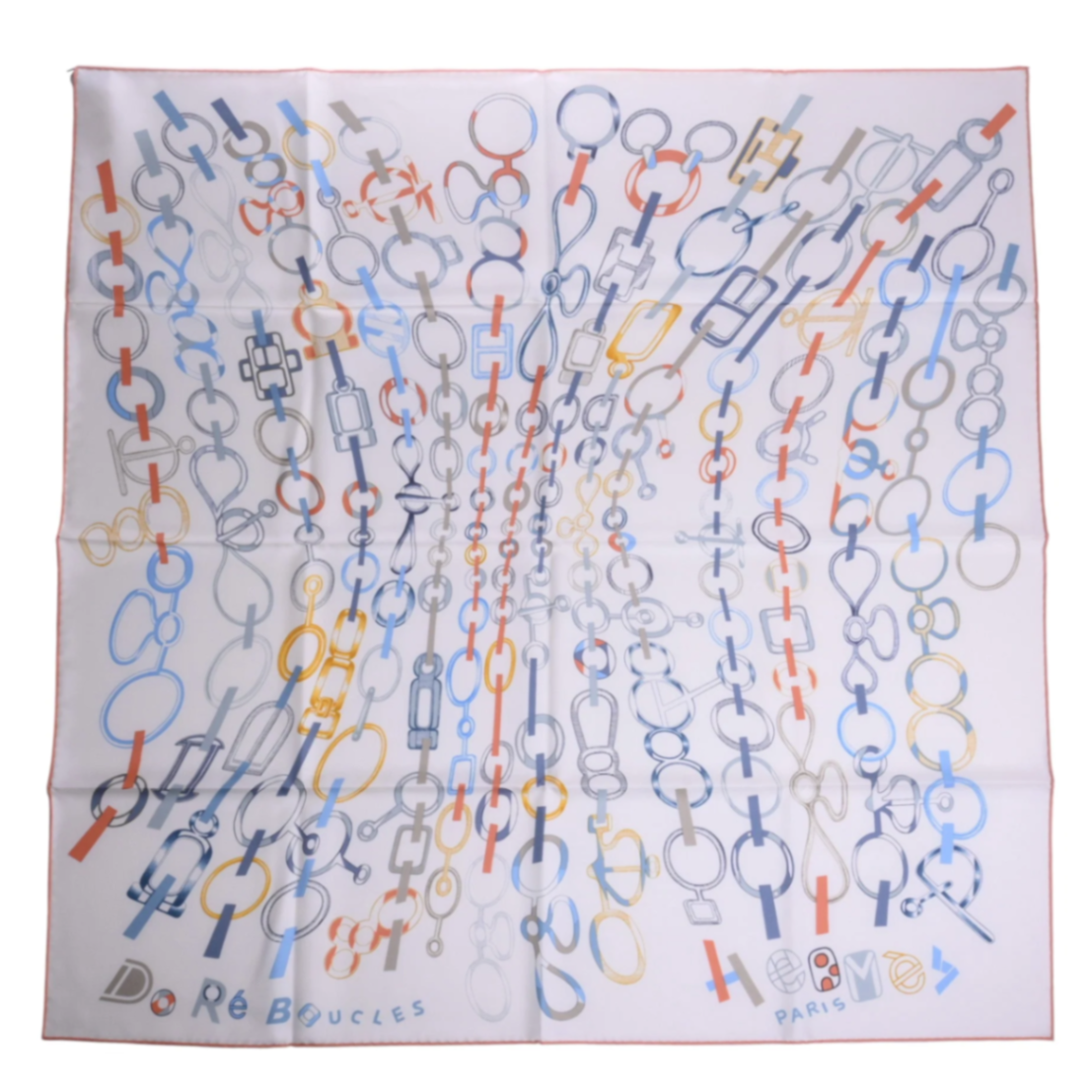 カレ90　ドレ・ブックル　シルク　ホワイト