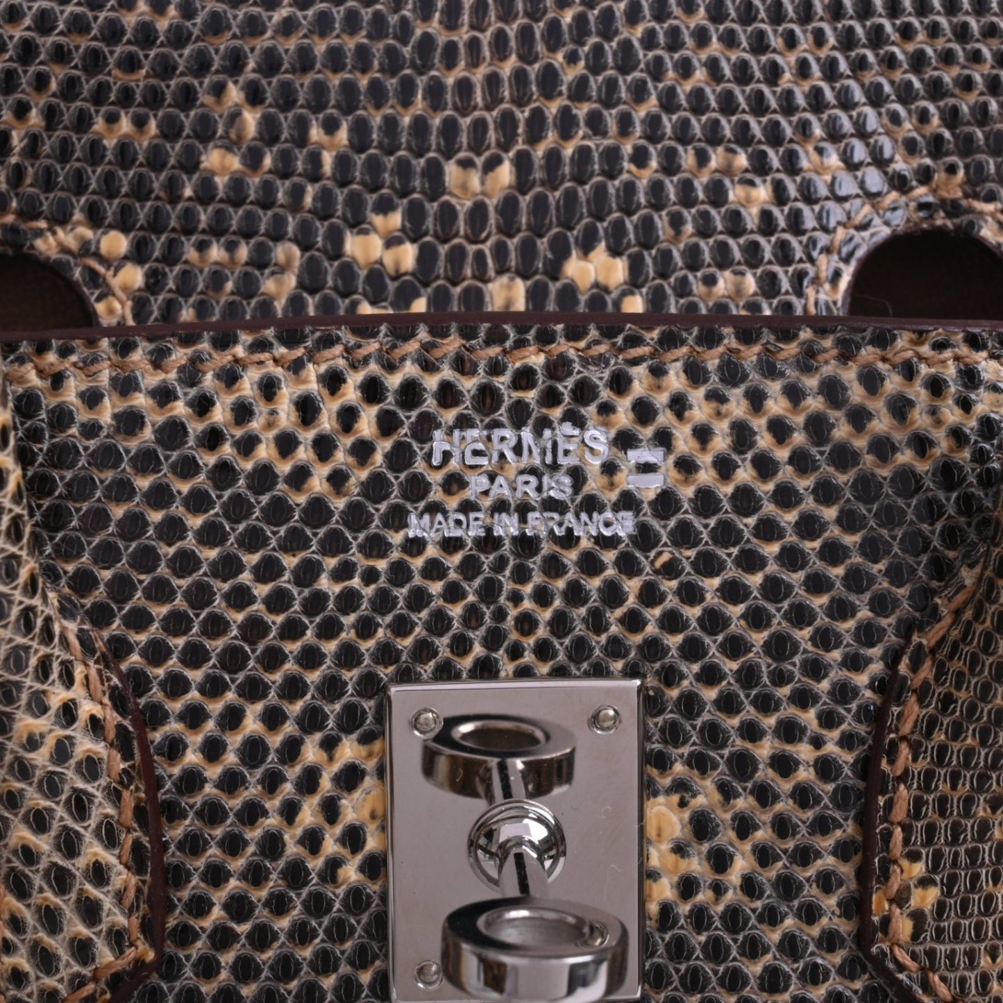 バーキン25　リザードナチュラ　デザート　SS　□N刻印