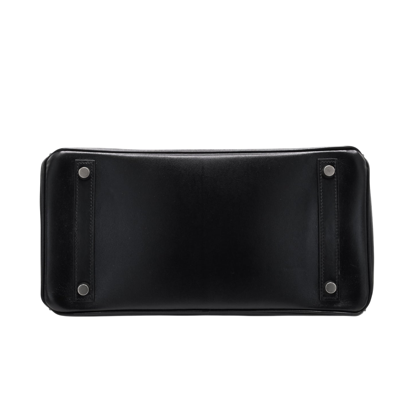 バーキン30　ボックスカーフ　ブラック　ルテニウム金具　□G刻印