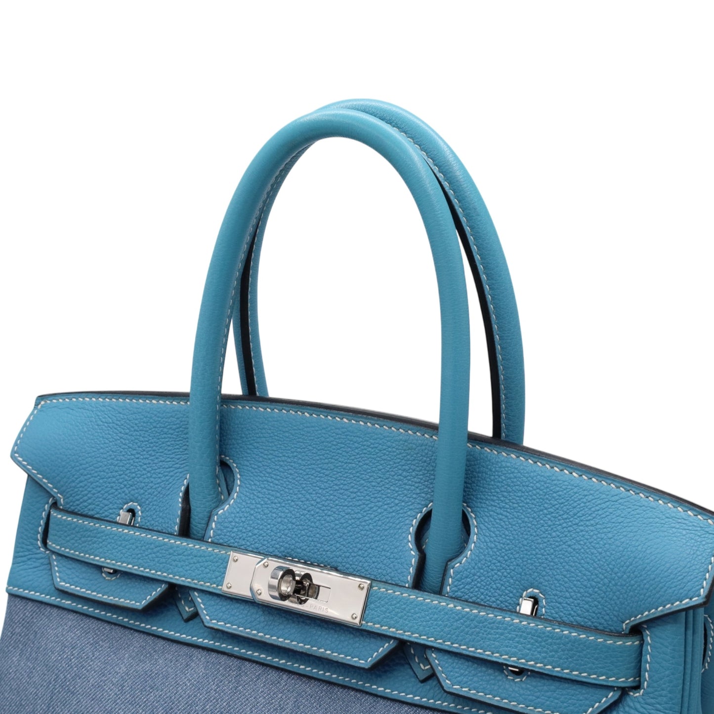 Birkin 30 Toile Jean Togo 蓝色牛仔裤 SS □F刻印