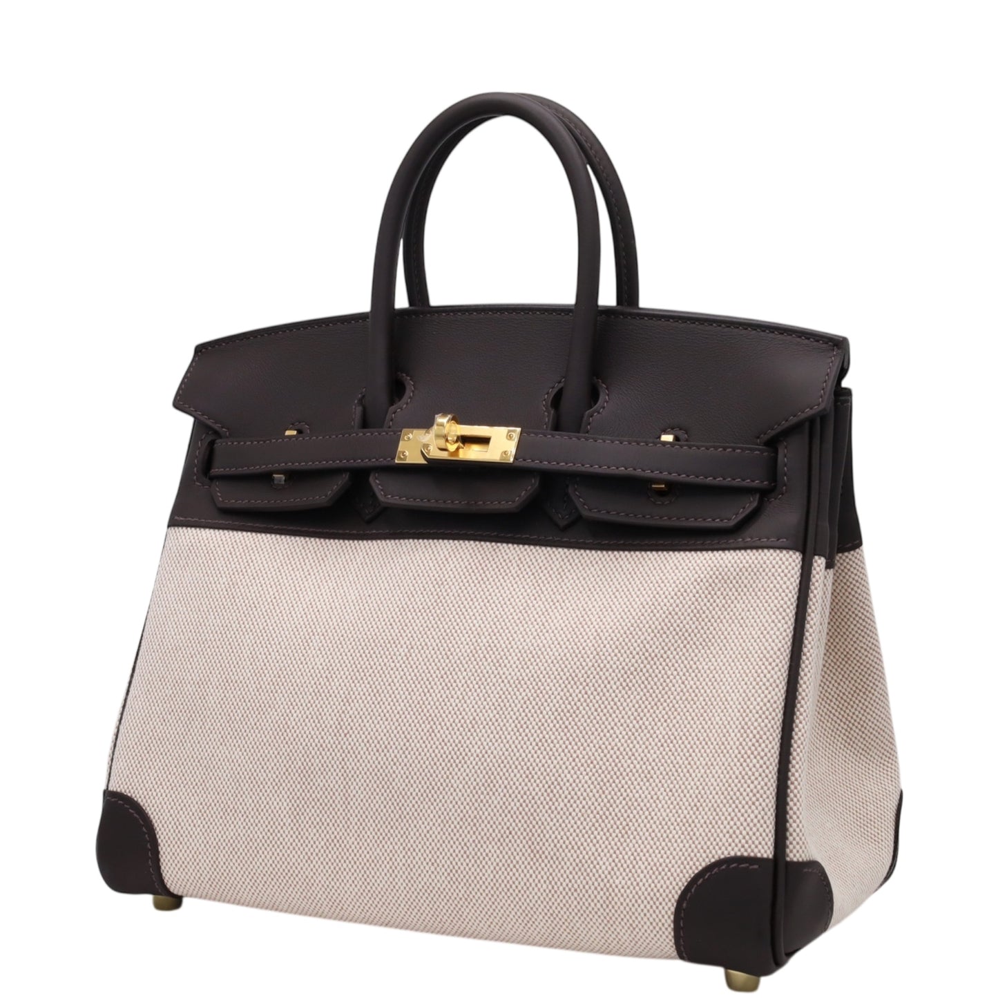 バーキン25　ヴォースイフト　トワルアッシュ　バイブルン　エクリュ　GP　K刻印