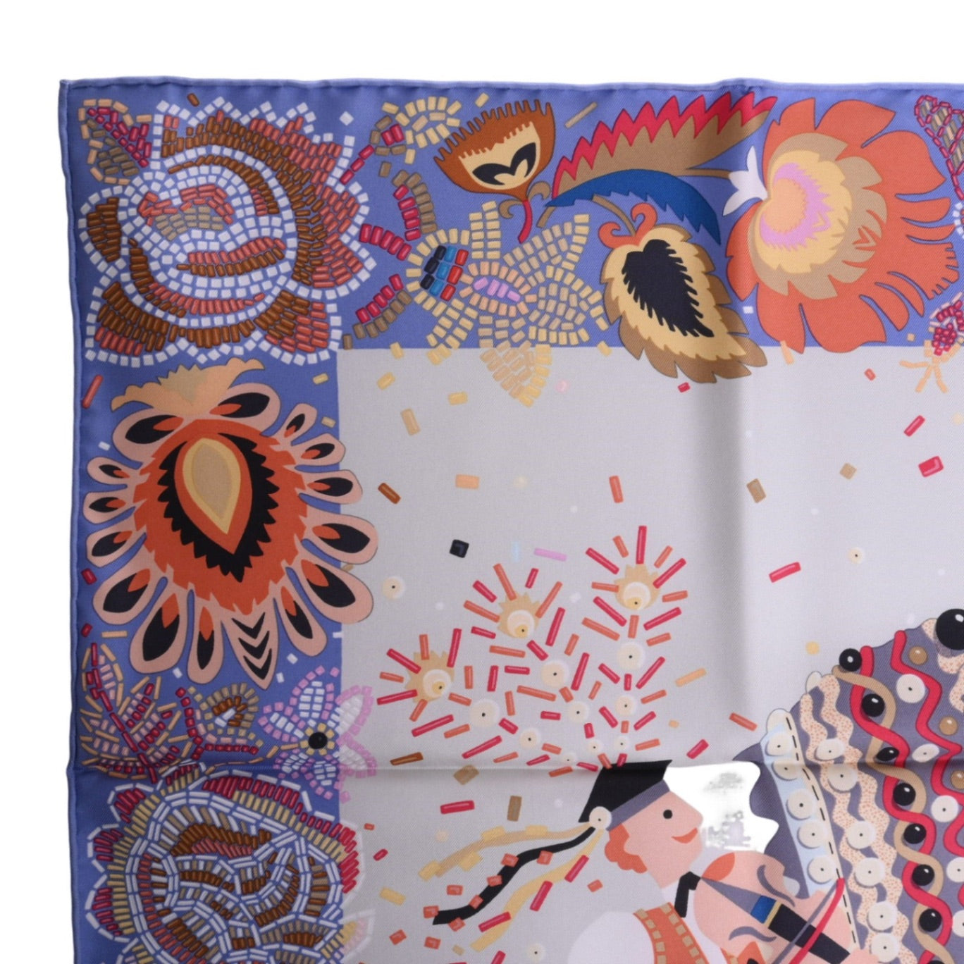 Carre 90 Cos Charm de Fett Silk Multicolor