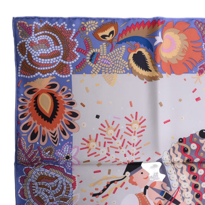 Carre 90 Cos Charm de Fett Silk Multicolor