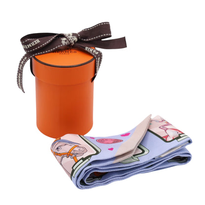 ツイリー　エルメス・ストーリー　シルク　ブルー