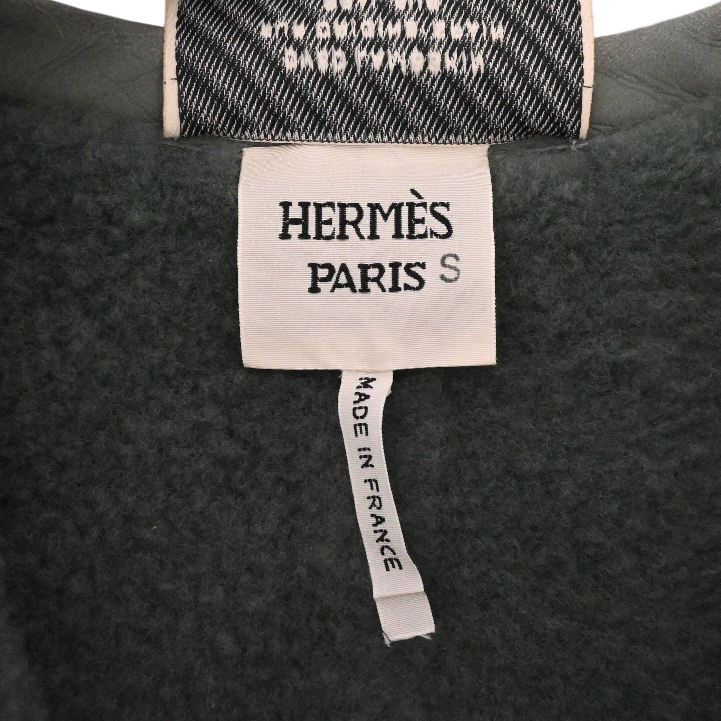 ロングジレ　ムートン　カーキ　34