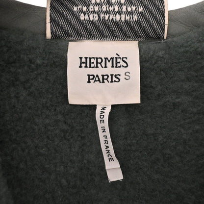 ロングジレ　ムートン　カーキ　34