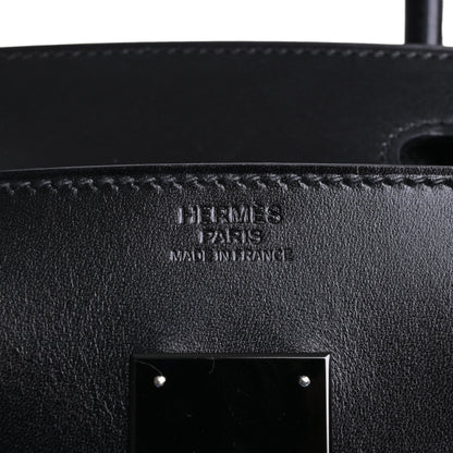 Birkin 30 Saw Black Box Calf □N Engraved