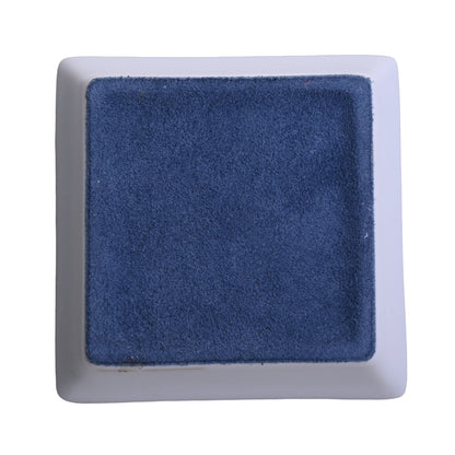 シェーヌダンクルブルー　スクエアープレート　ブルー