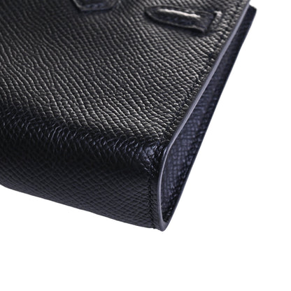 バーキンタイニー　ヴォーエプソン　ブラック　SS　□O刻印