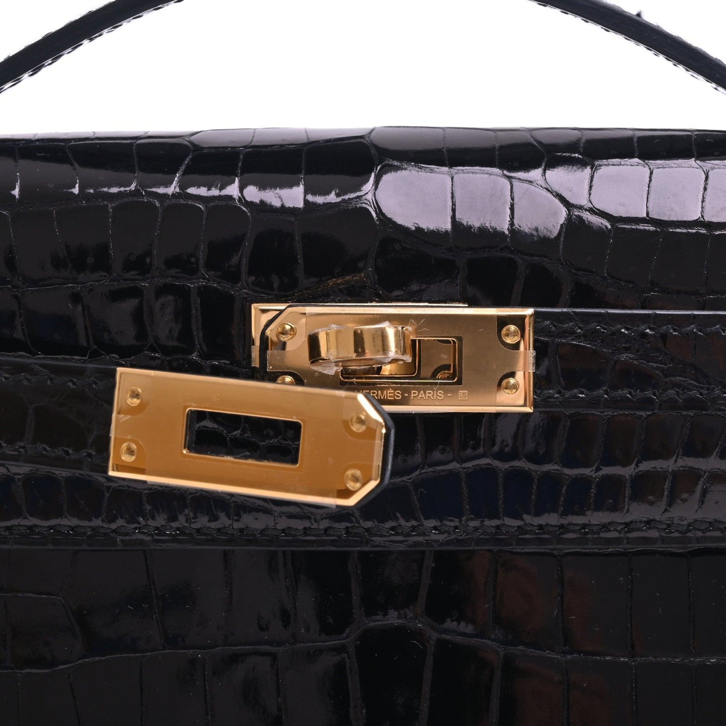 Pochette Kelly Polosus Black GP B engraved