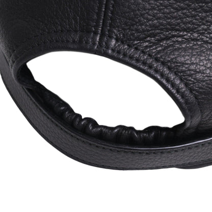 Cap Leather Black Kelly Metal Fittings SS M