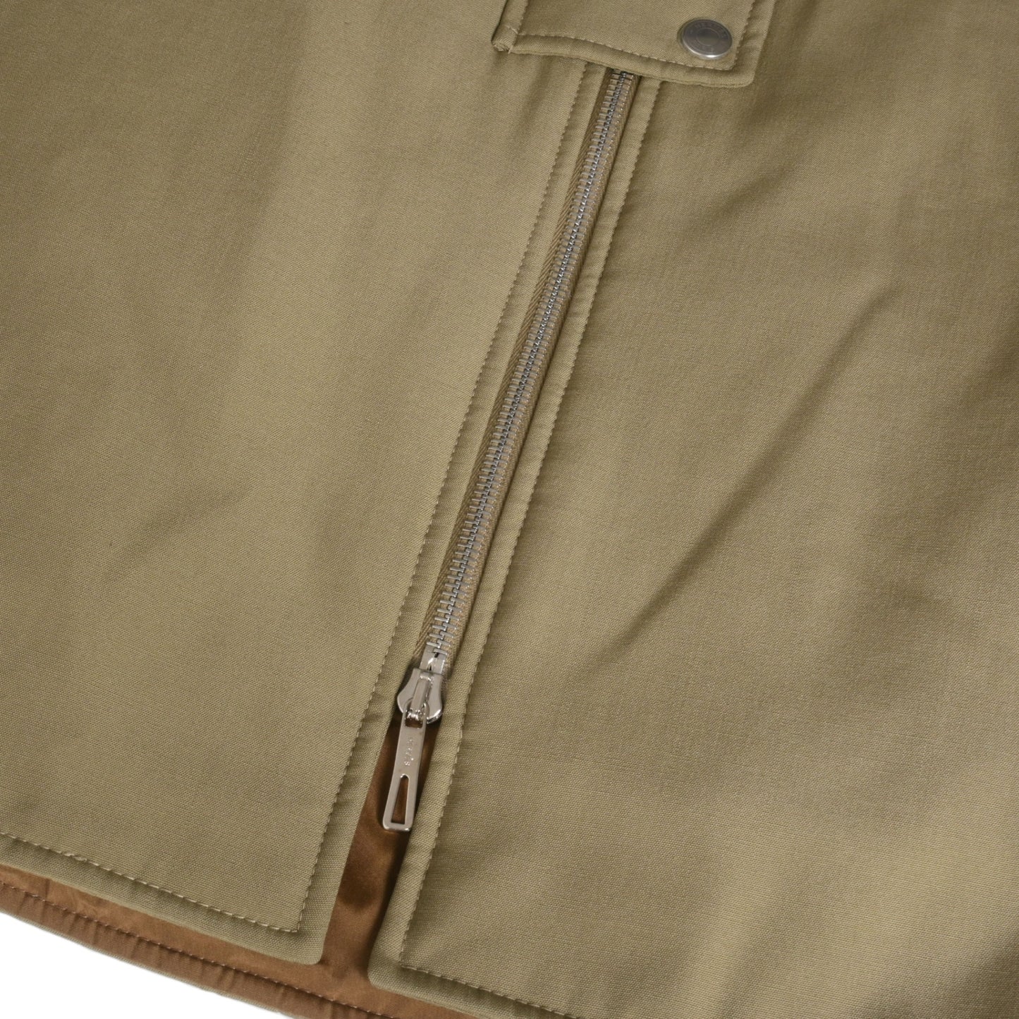 中綿コート　ウール　カーキ　36