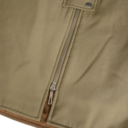 中綿コート　ウール　カーキ　36