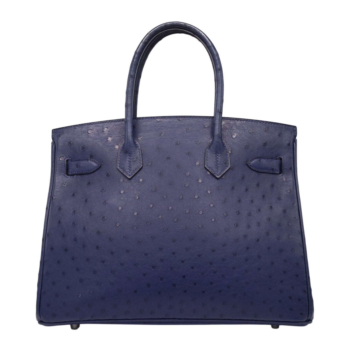 バーキン30　オーストリッチ　ブルーアイリス　SS　T刻印