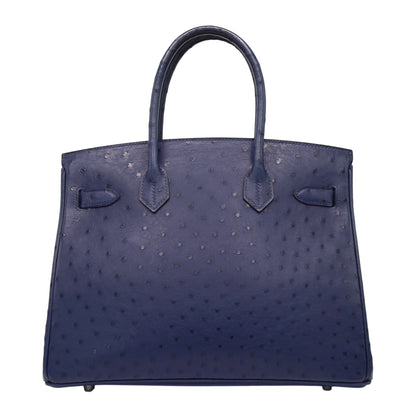 バーキン30　オーストリッチ　ブルーアイリス　SS　T刻印