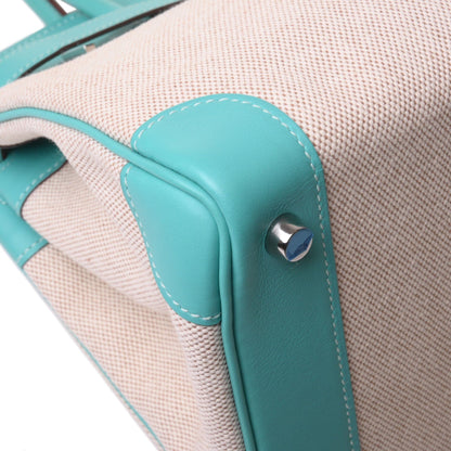 Birkin 30 Voor Swift Toile Ash Lagon SS □L engraved