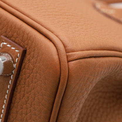 Birkin 25 Togo Gold SS KStamp
