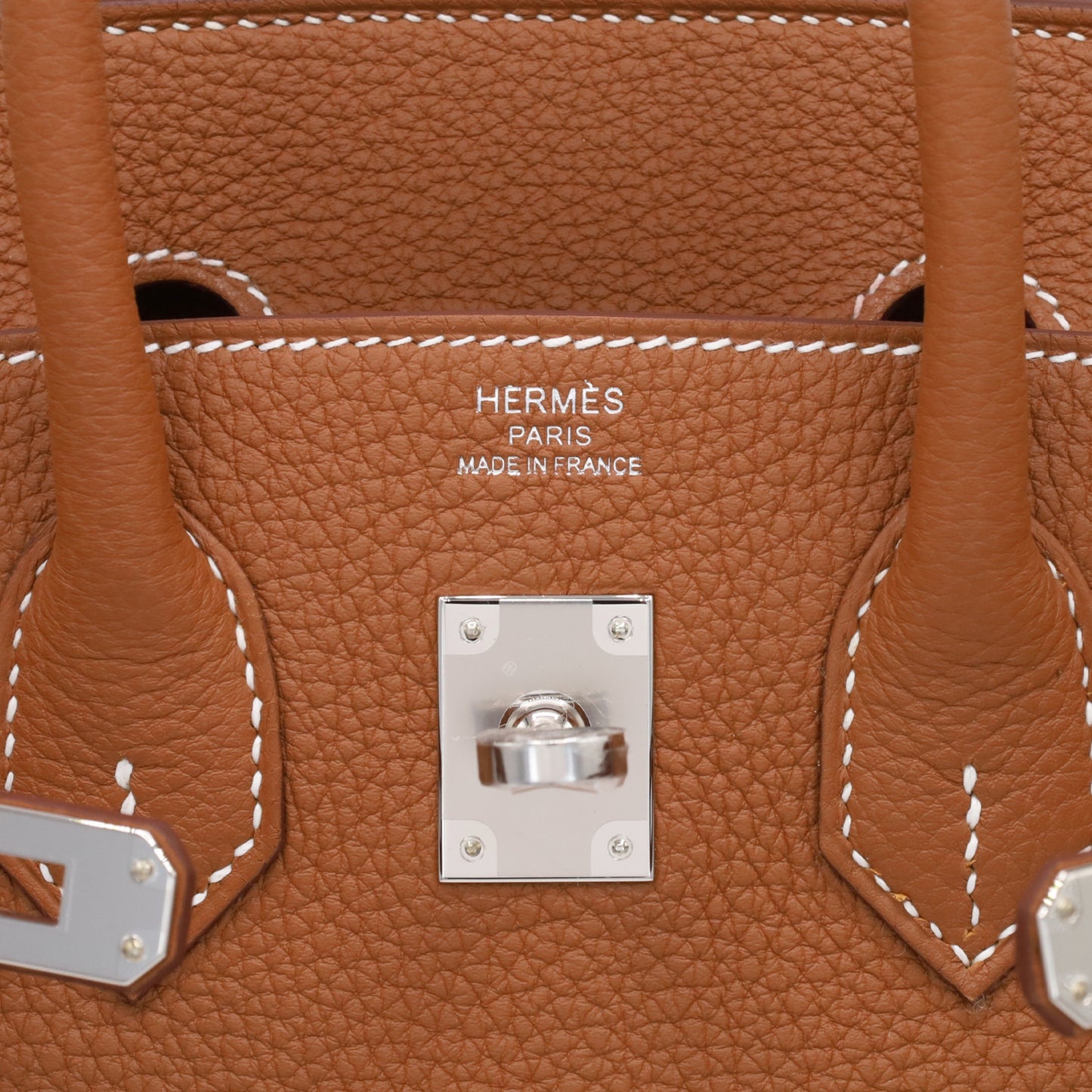 Birkin 25 Togo Gold SS K stamp