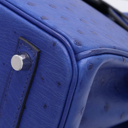 バーキン30　オーストリッチ　ブルーアイリス　SS　C刻印