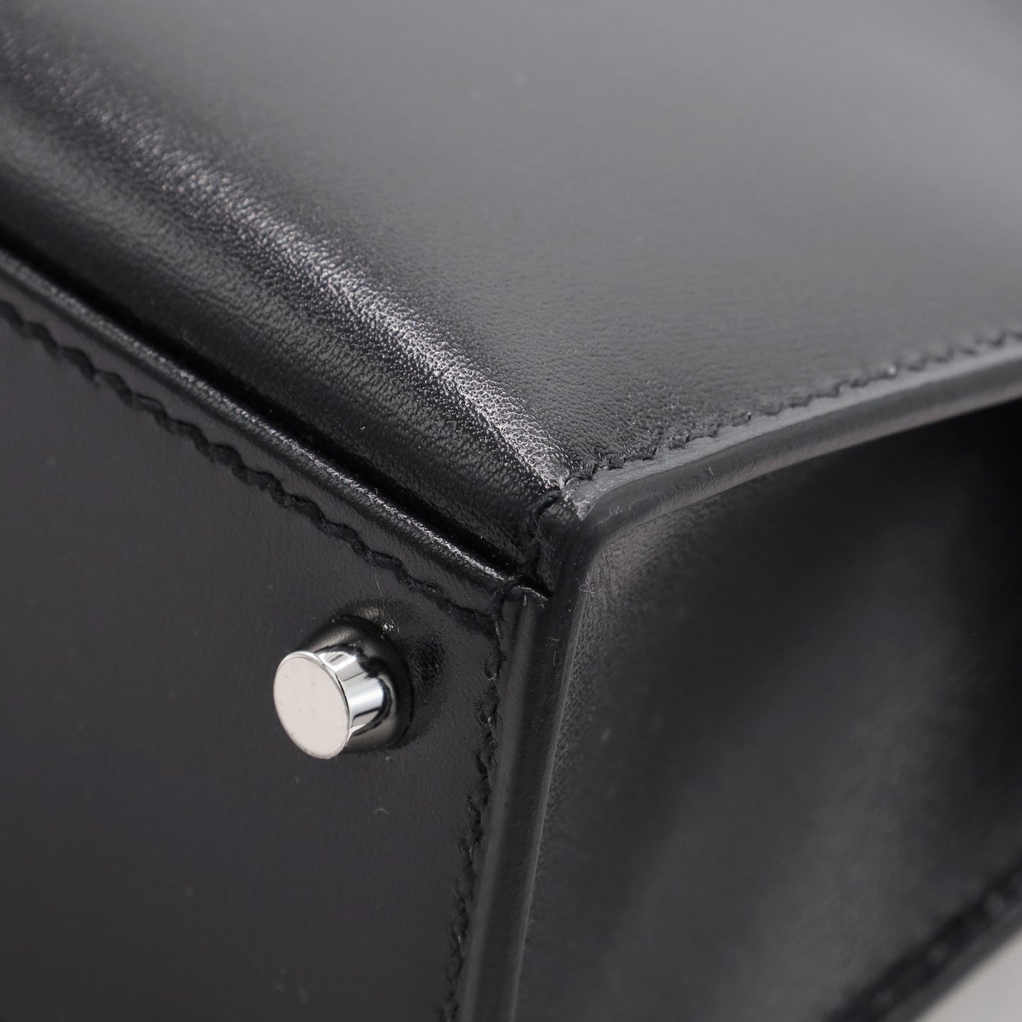 Mini Kelly 2 Box Calf Black SS K Stamp