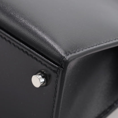 Mini Kelly 2 Box Calf Black SS K Stamp