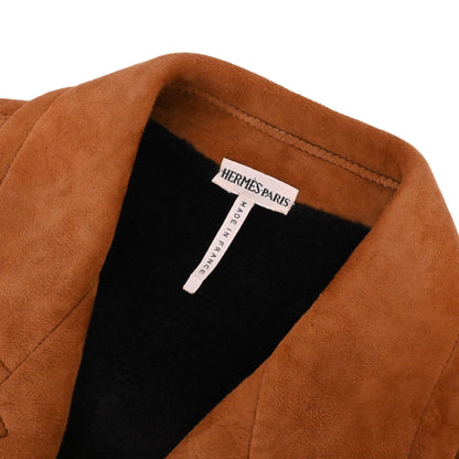 コート　ムートン　キャメル　38